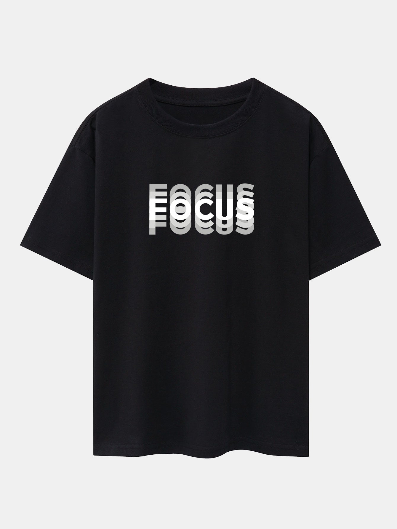 Cooper® | Focus Slogan Print Drop Shoulder Oversize T-Shirt