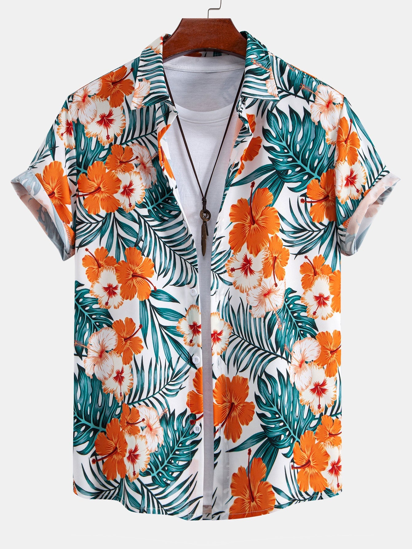 Lyle® | Tropical Flowers Print Button Up Shirt