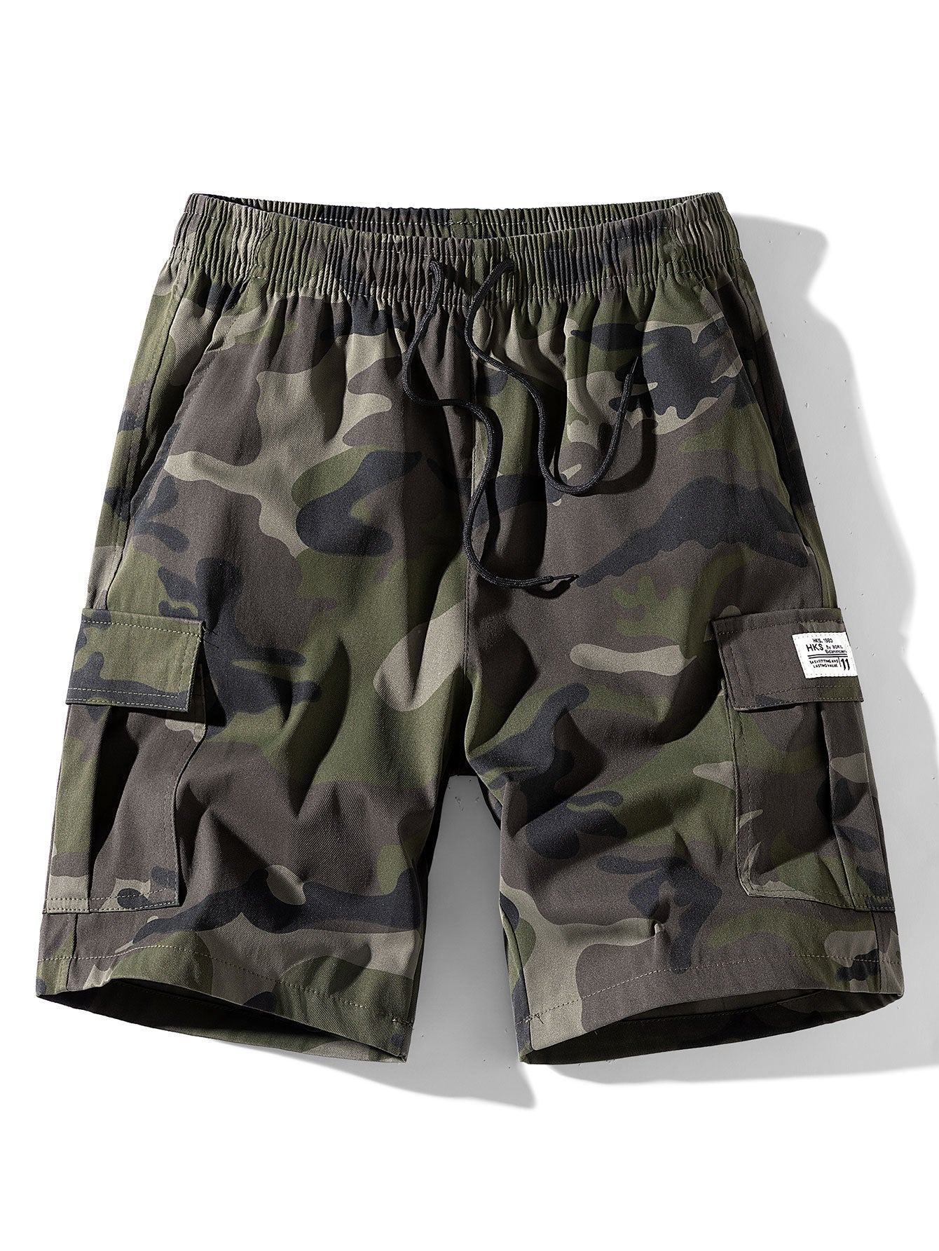 Alfonso | Camouflage Drawstring Cargo Shorts