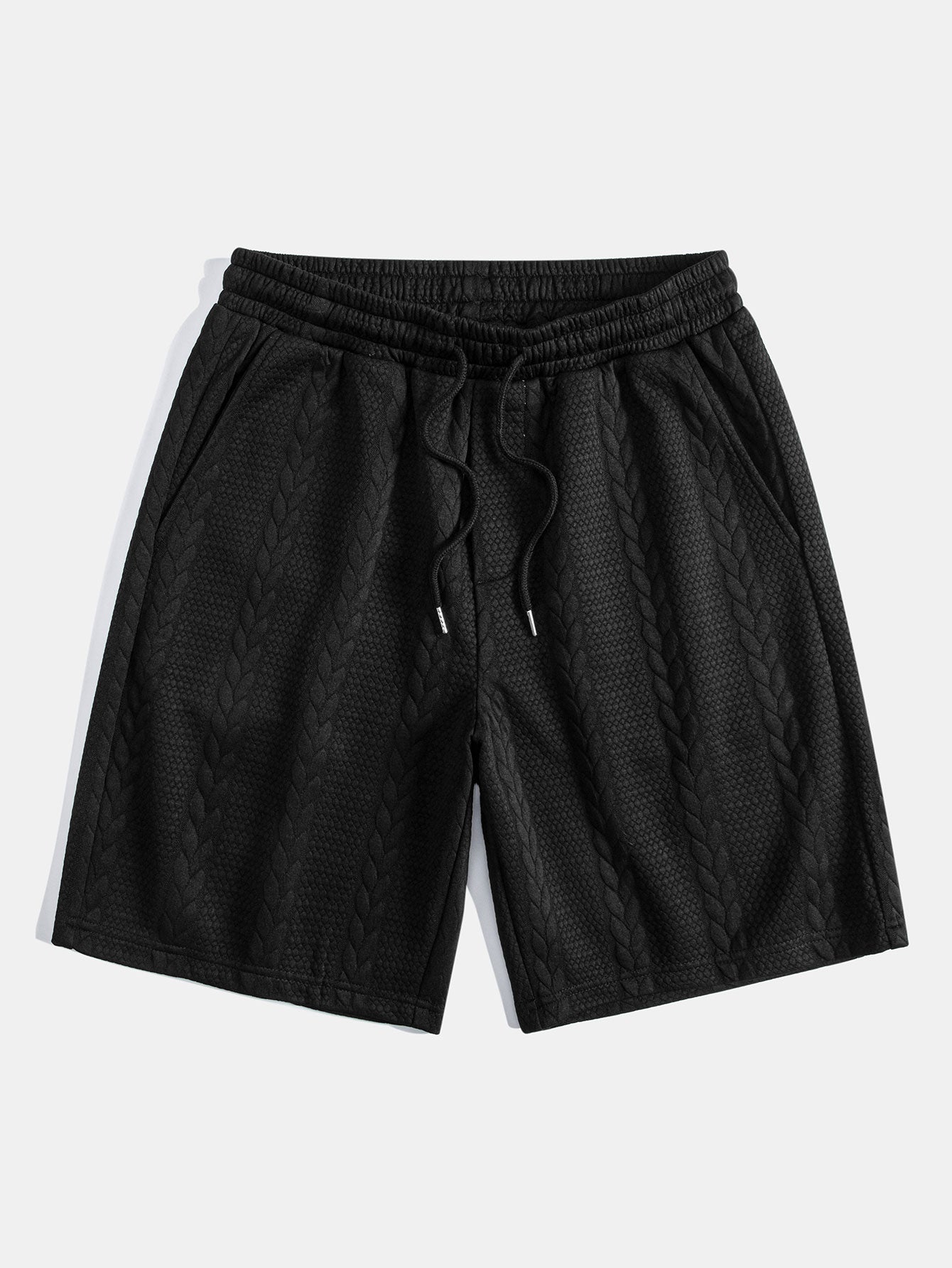 Aarón® | Twist Jacquard Arc Hem T-Shirt & Twist Jacquard Shorts