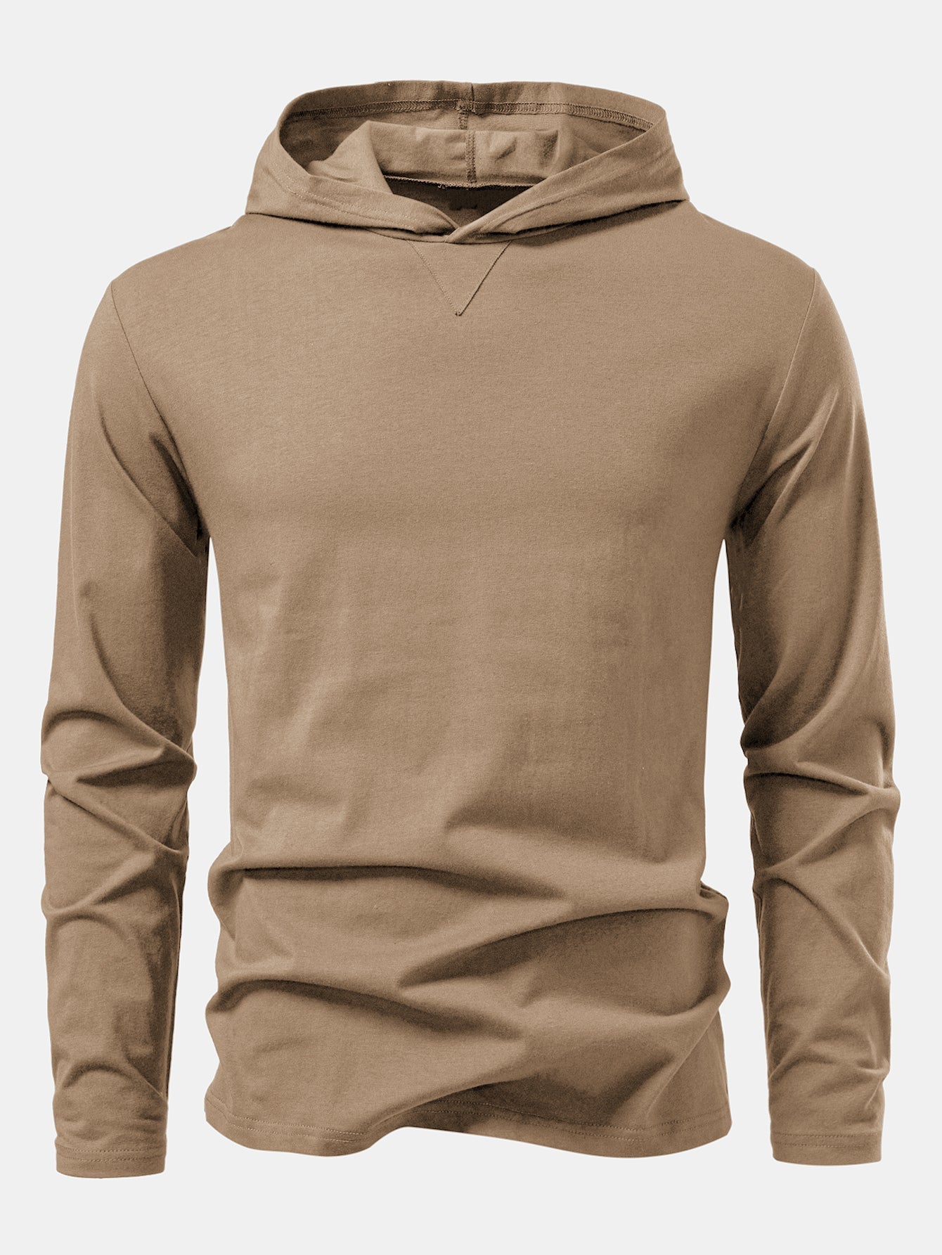 Lino® | Long Sleeved Cotton Hooded T-Shirt