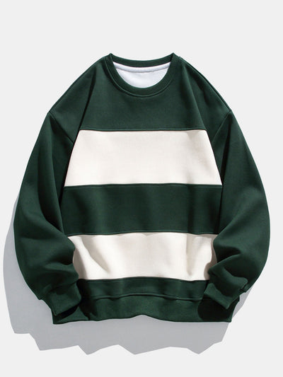 Arminius® | Relax Fit Color Block Crew Neck Sweatshirt
