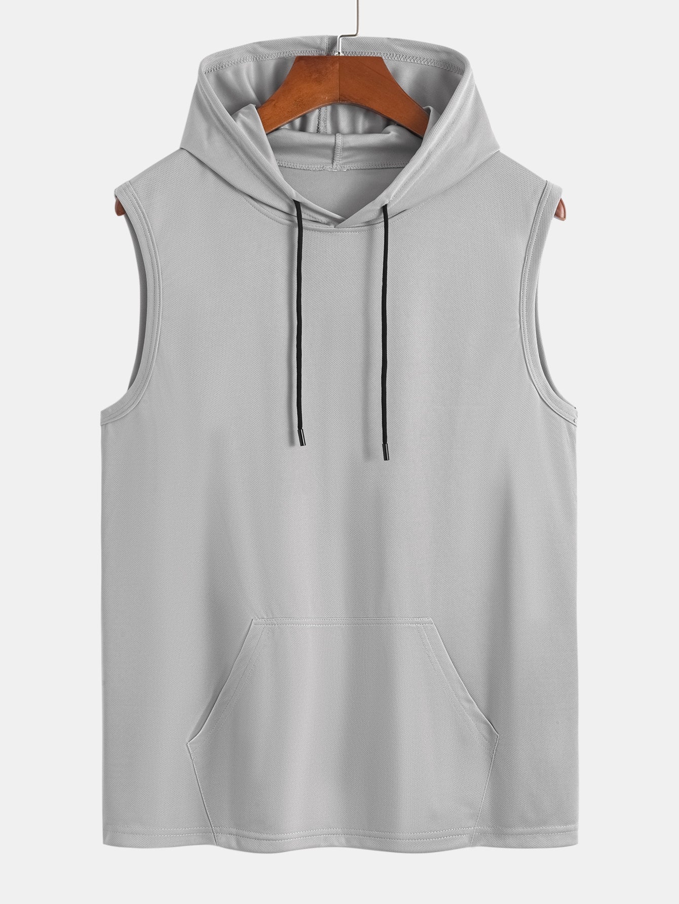 Juvenal® | Athletic Mesh Kangaroo Pocket Hooded Tank