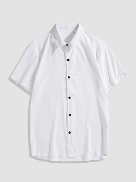 Adelmo® | Solid Color Lapel Basic Shirts