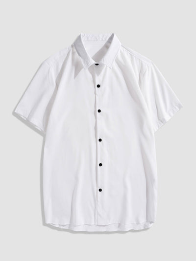 Adelmo® | Solid Color Lapel Basic Shirts