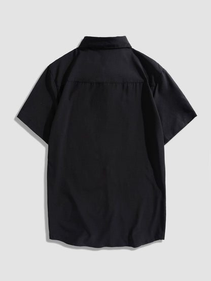 Adelmo® | Solid Color Lapel Basic Shirts