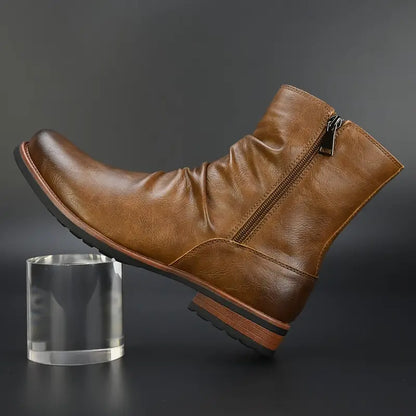 Marcos® | Leather Side-Zip Boots