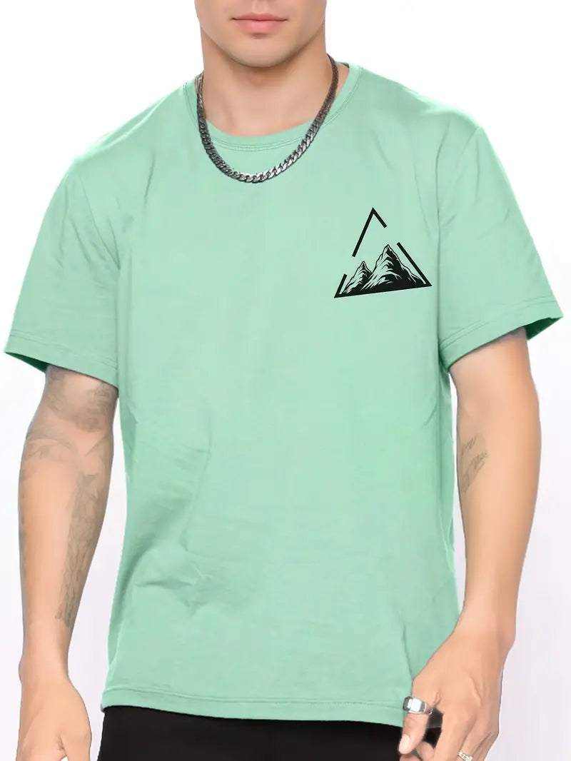 Lyn® | Stylish T-Shirt With A Mountain Pattern Print