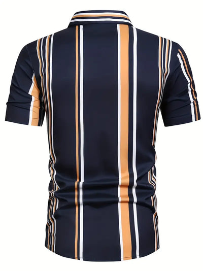 Lori® | Striped Short Sleeve Button For Men