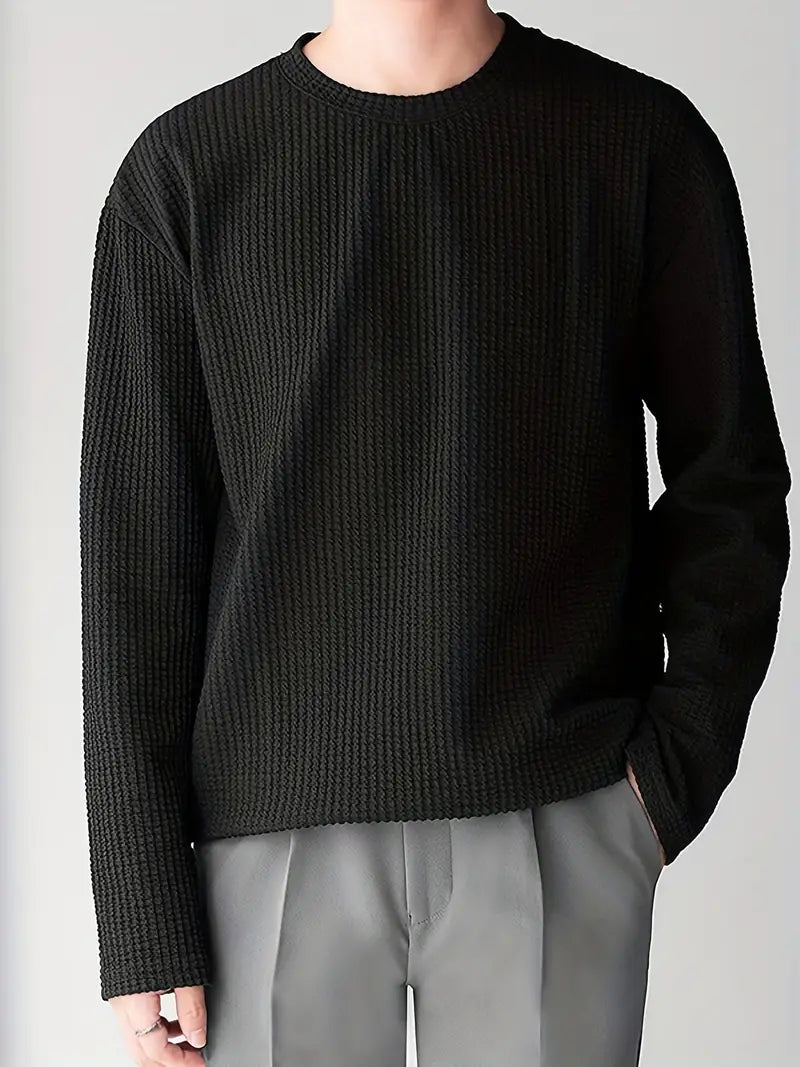 Eduardo® | Stylish Long-Sleeved Shirt With A Round Neckline