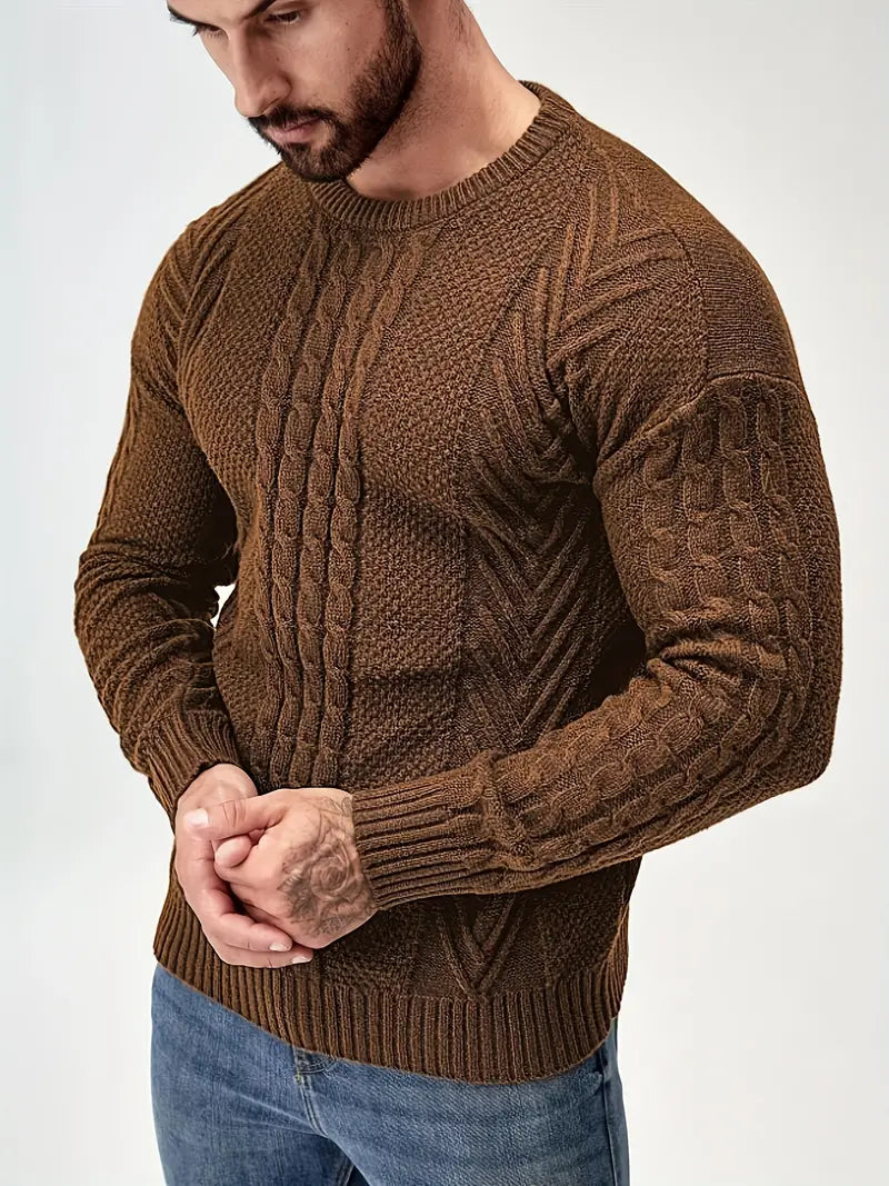 Cornelio® | Rib Knit Sweater For Men