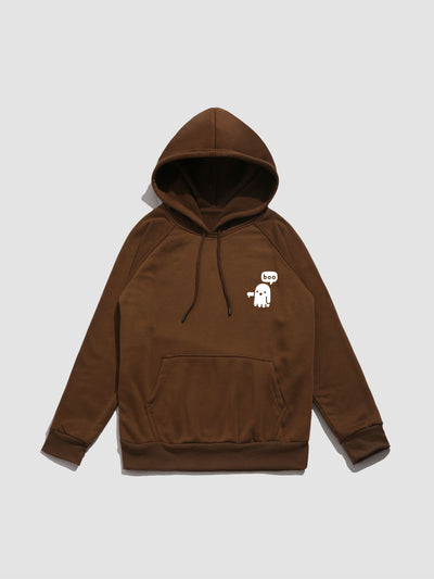 Mauricio | Cartoon Ghost Print Hoodie