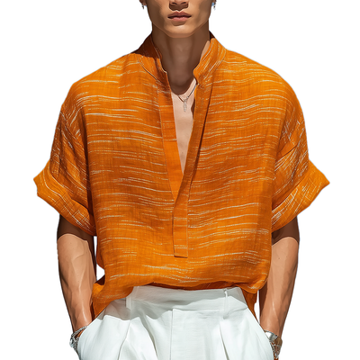 Quentin | Men'S Summer Fashion Printed V-Neck Long Sleeve Shirt