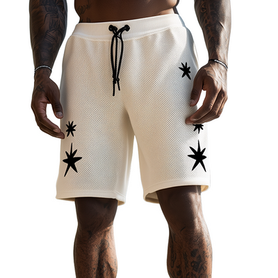 Isaiah | Men'S Spring And Summer Fashion Casual Knitted Towel Embroidery Elastic Waist Shorts
