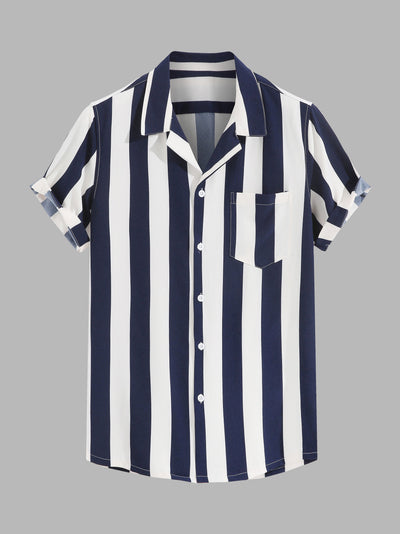 Artemon® | Stripes Casual Short Sleeve Shirts
