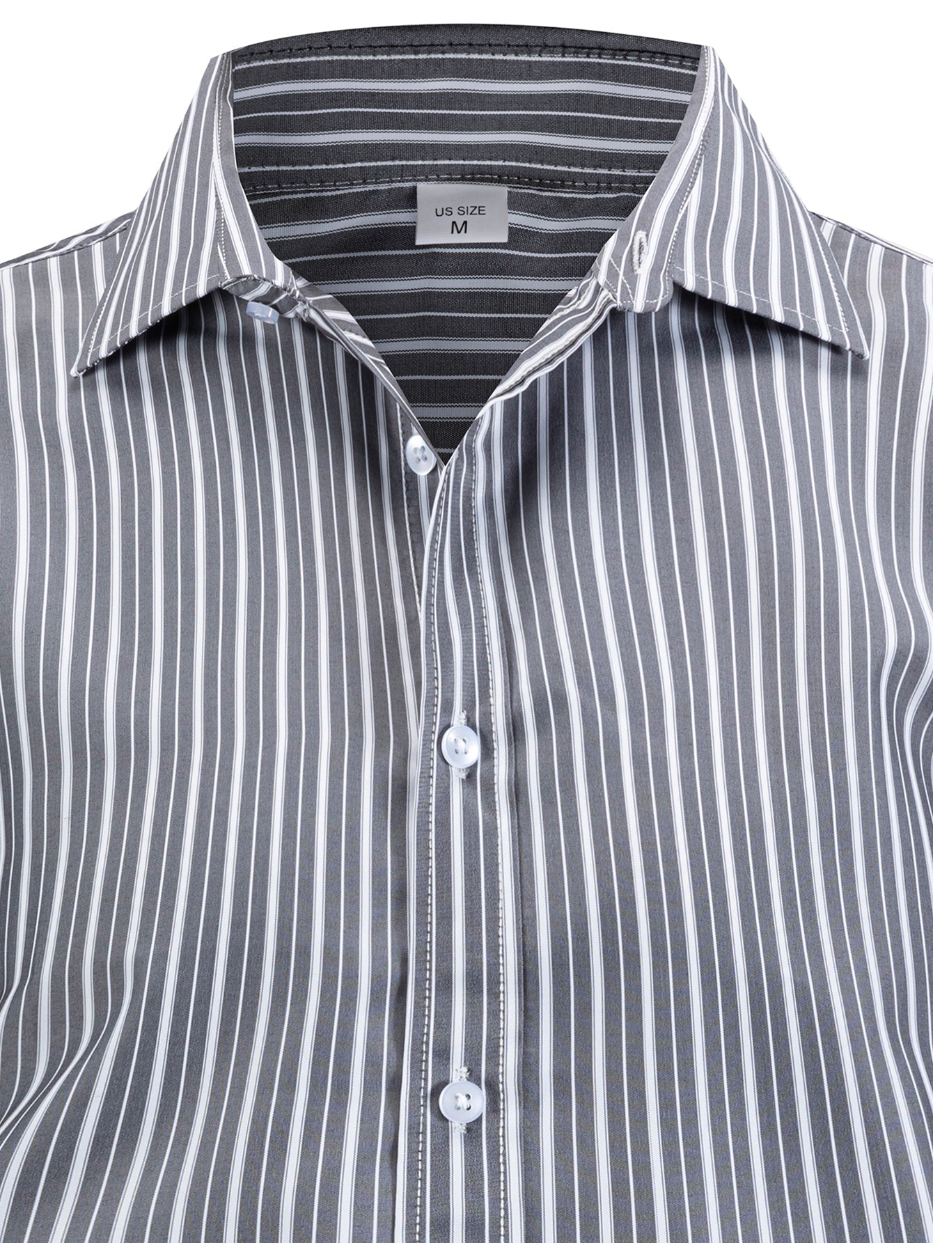 Ladislao® | Long Sleeve Stripe Button Up Shirt