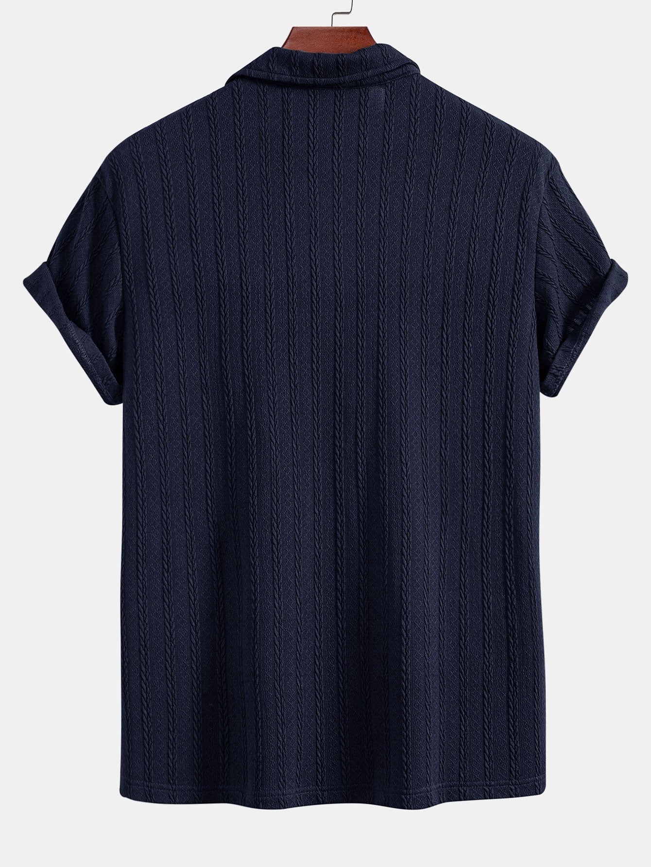John | Twist Texture Knit Polo Shirt