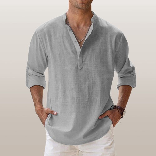 Seth® | Linen Shirt With Long Sleeves