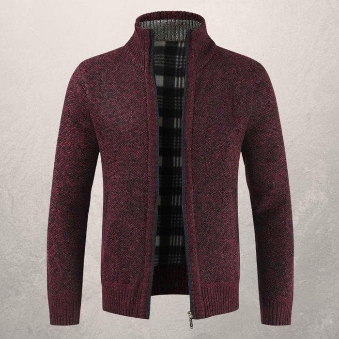 Jett® | Patterned Zip-Up Cardigan For Men