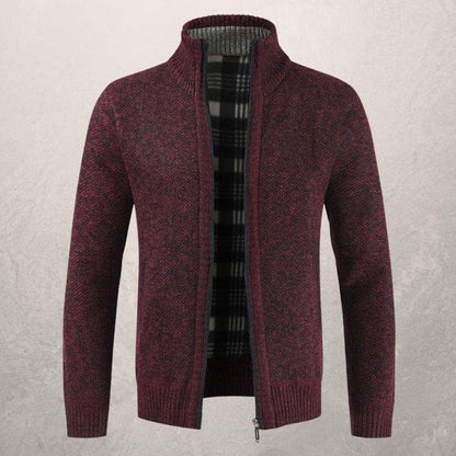 Jett® | Patterned Zip-Up Cardigan For Men