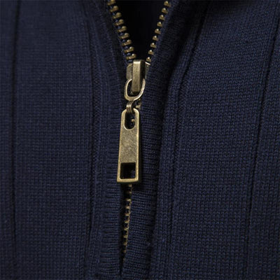 Ezra® | Muscle Fit Casual Rib Sweater