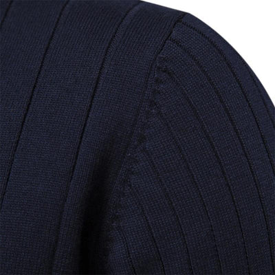 Ezra® | Muscle Fit Casual Rib Sweater