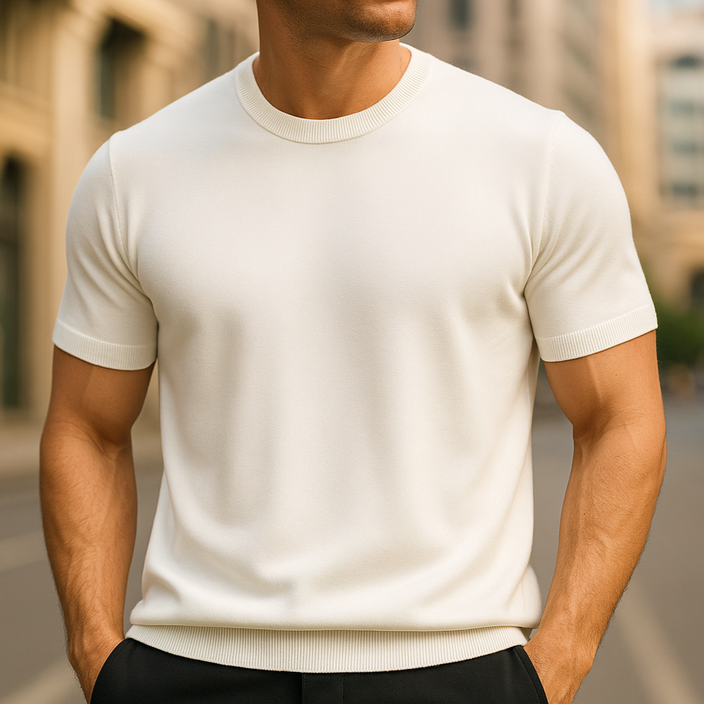 Neal® | Luxury Wool Cashmere T-Shirt