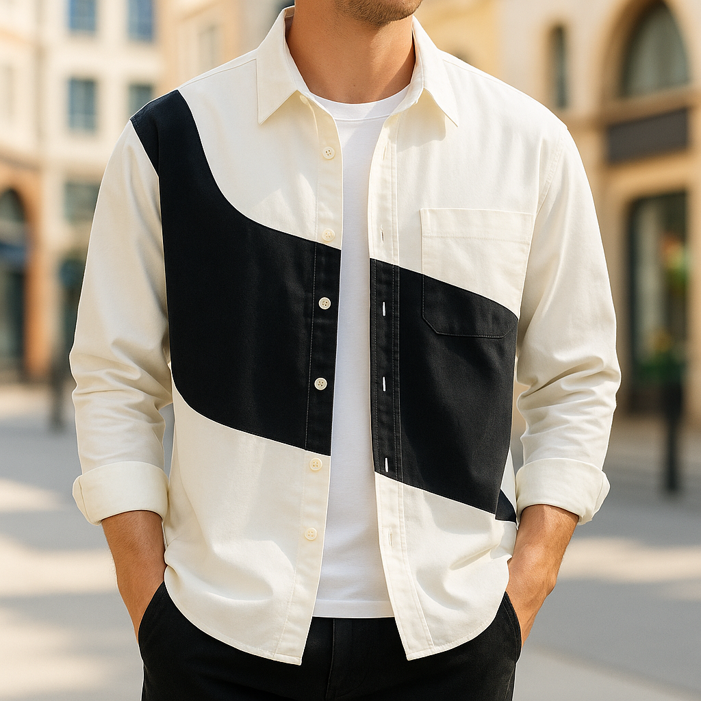 Scott | Cotton Bicolor Shirt