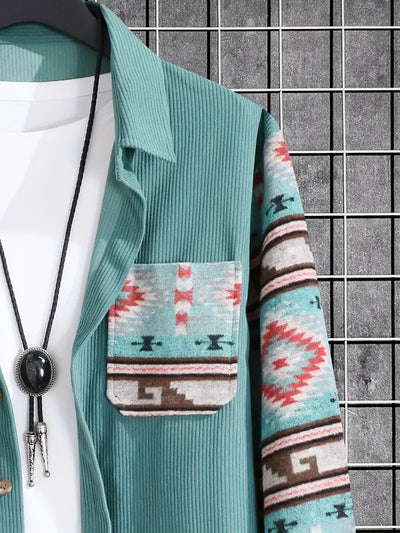 Lanny® | Color Block Long Sleeve Shirt For Men