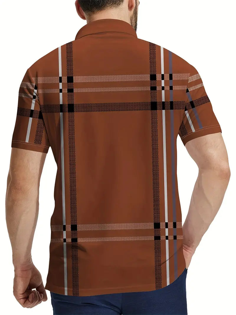 Lurdes® | Stylish Striped Short-Sleeved T-Shirt For Men