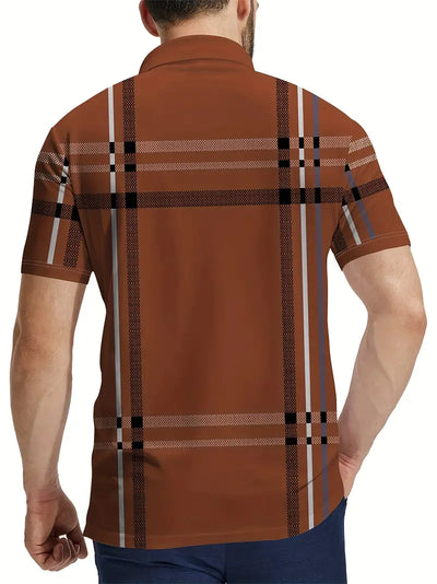 Lurdes® | Stylish Striped Short-Sleeved T-Shirt For Men