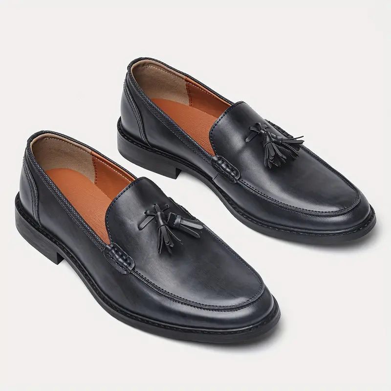 Urian® | Genuine Leather Tassel Loafers