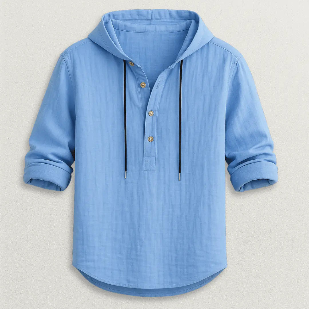 Crispín | Marcus Linen Hoodie Shirt