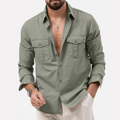 Ashley® | Men's casual shirt with long sleeves