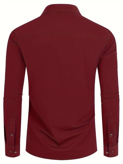 Duncan® | Long-Sleeved Shirt With Buttons For Men