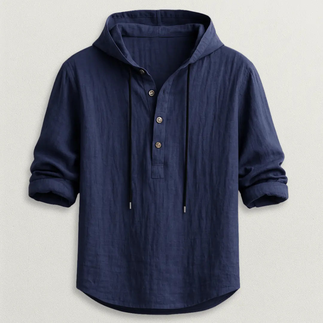 Crispín | Marcus Linen Hoodie Shirt