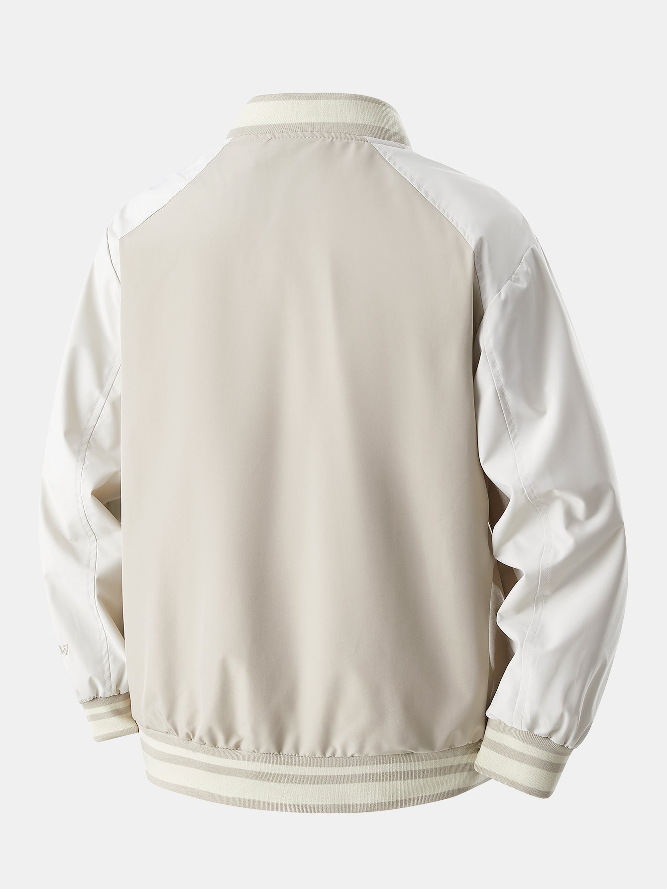 Eliseo® | Relax Fit Contrast Embroidery Baseball Jacket