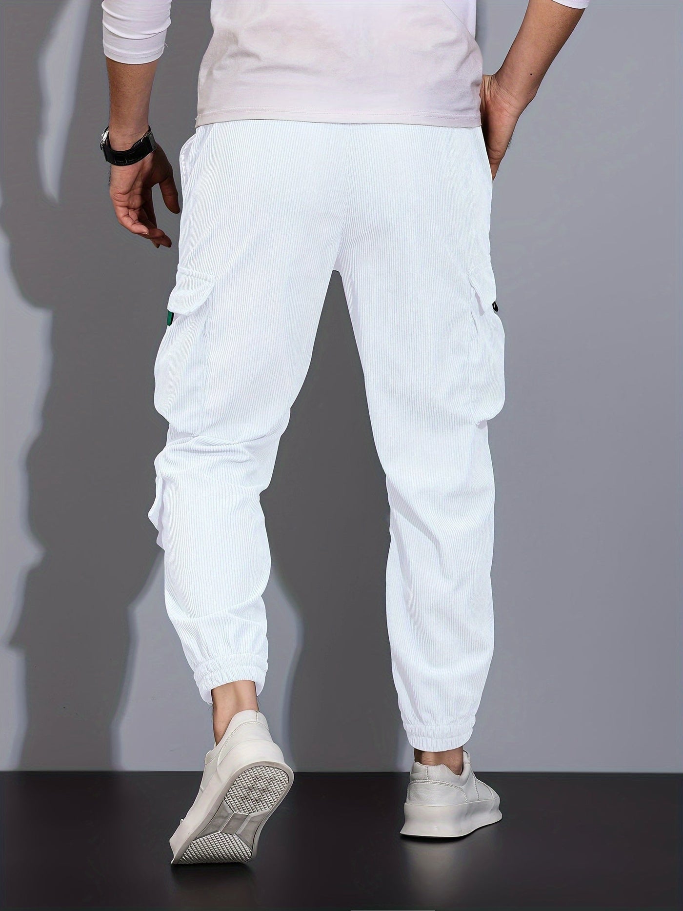 Pompeyo® | Black Cargo Pants For Men