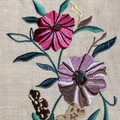 Men's Casal Linen Embroidered Lapel Loose Long Sleeve Shirt