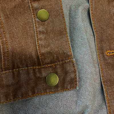 Men's Vine Casal Solid Color Washed DeniJacket