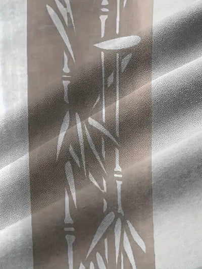 Macario® | Short Sleeve Shirt With Bamboo Print And Color Block