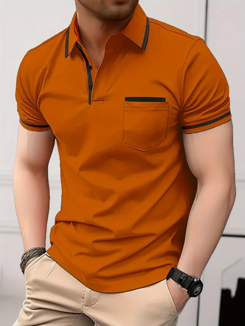 Damien® | Contrasting Short Sleeve Golf Shirt