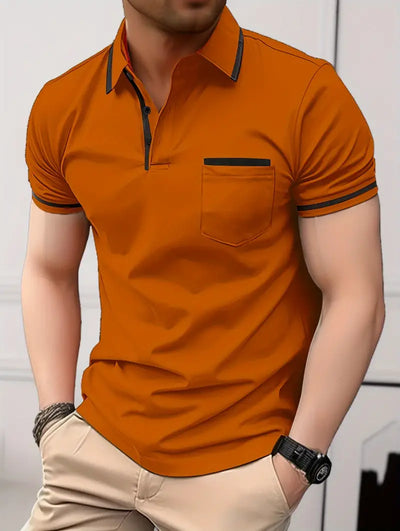 Damien® | Contrasting Short Sleeve Golf Shirt