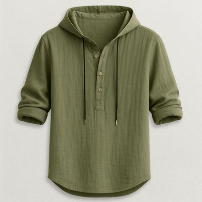 Crispín | Marcus Linen Hoodie Shirt