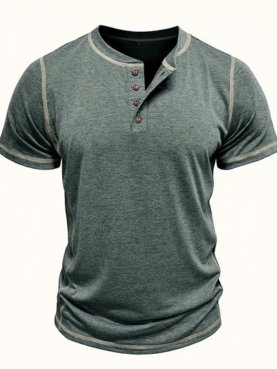 Malcolm | Short-sleeved button-down T-shirt