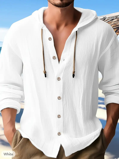 Lynea® | Casual Hooded Shirt With Buttons
