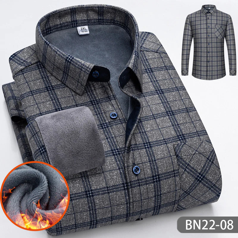 Rubén® | Casual, Thick, Warm Men'S Shirt For Autumn
