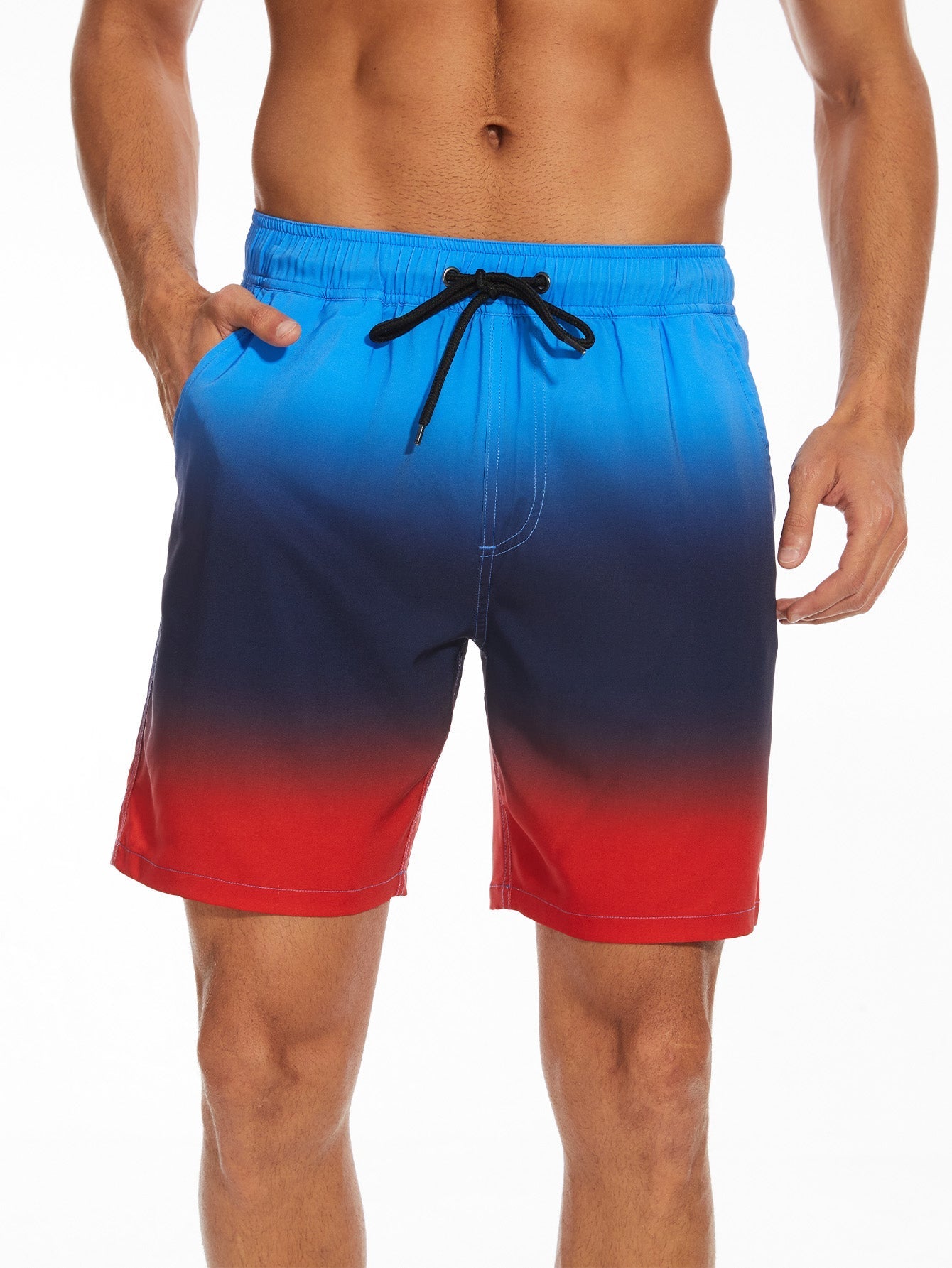 Fortunato® | Drawstring Beach Swim Shorts With Pocket