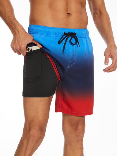 Fortunato® | Drawstring Beach Swim Shorts With Pocket