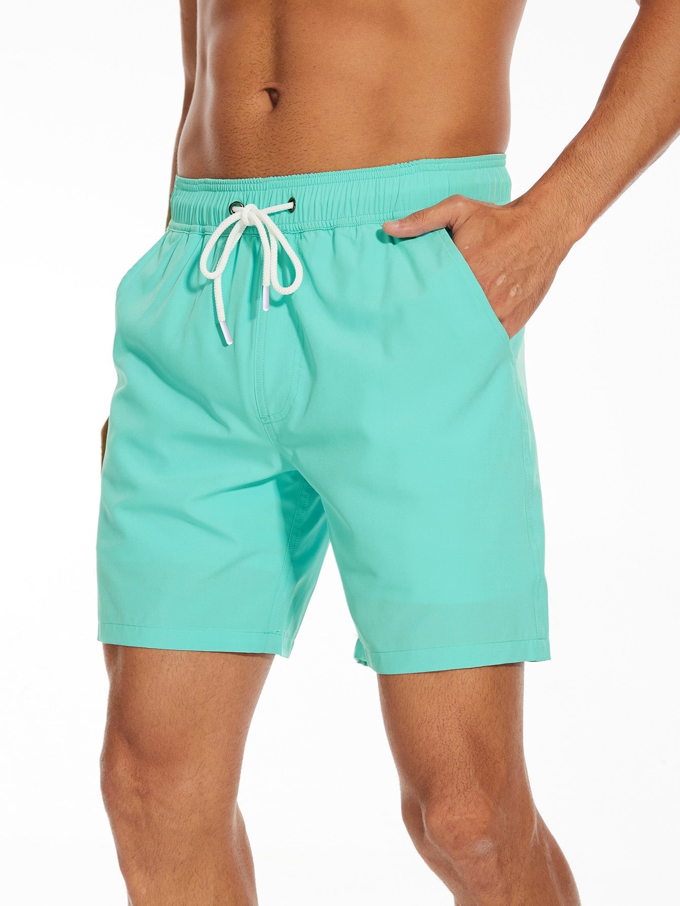 Francisco® | Solid Color Drawstring Swim Shorts